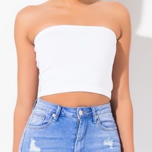 White American Eagle Tube Top